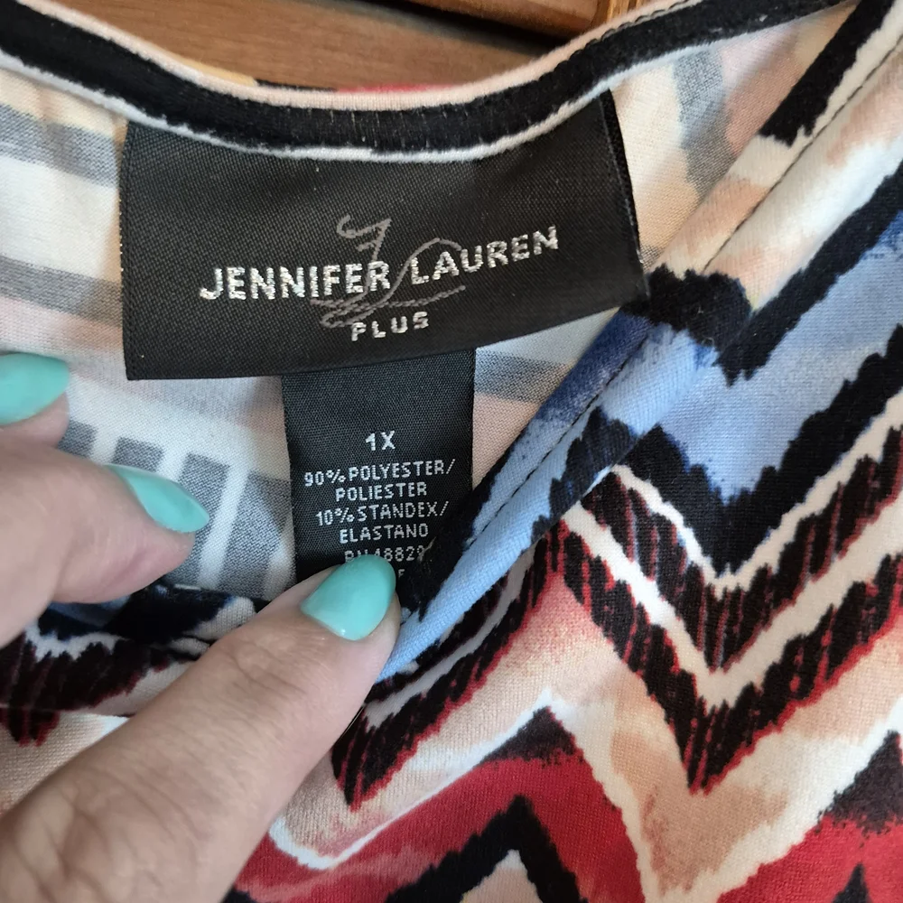 Colorful Geometric Patterned Tank Top - Picture 2 of 2